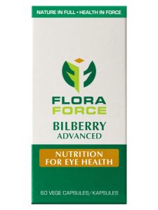 Flora Force Bilberry Advanced capsules box